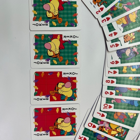 Bicycle Disney Winnie the Pooh Deck of Playing Cards Holiday Playing Cards RARE - Picture 6 of 16